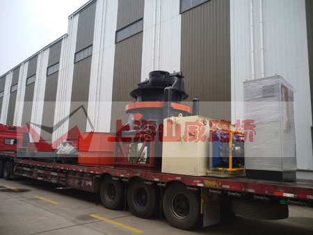 H660單缸液壓圓錐破碎機(jī)發(fā)往甘肅臨夏用于鵝卵石破碎